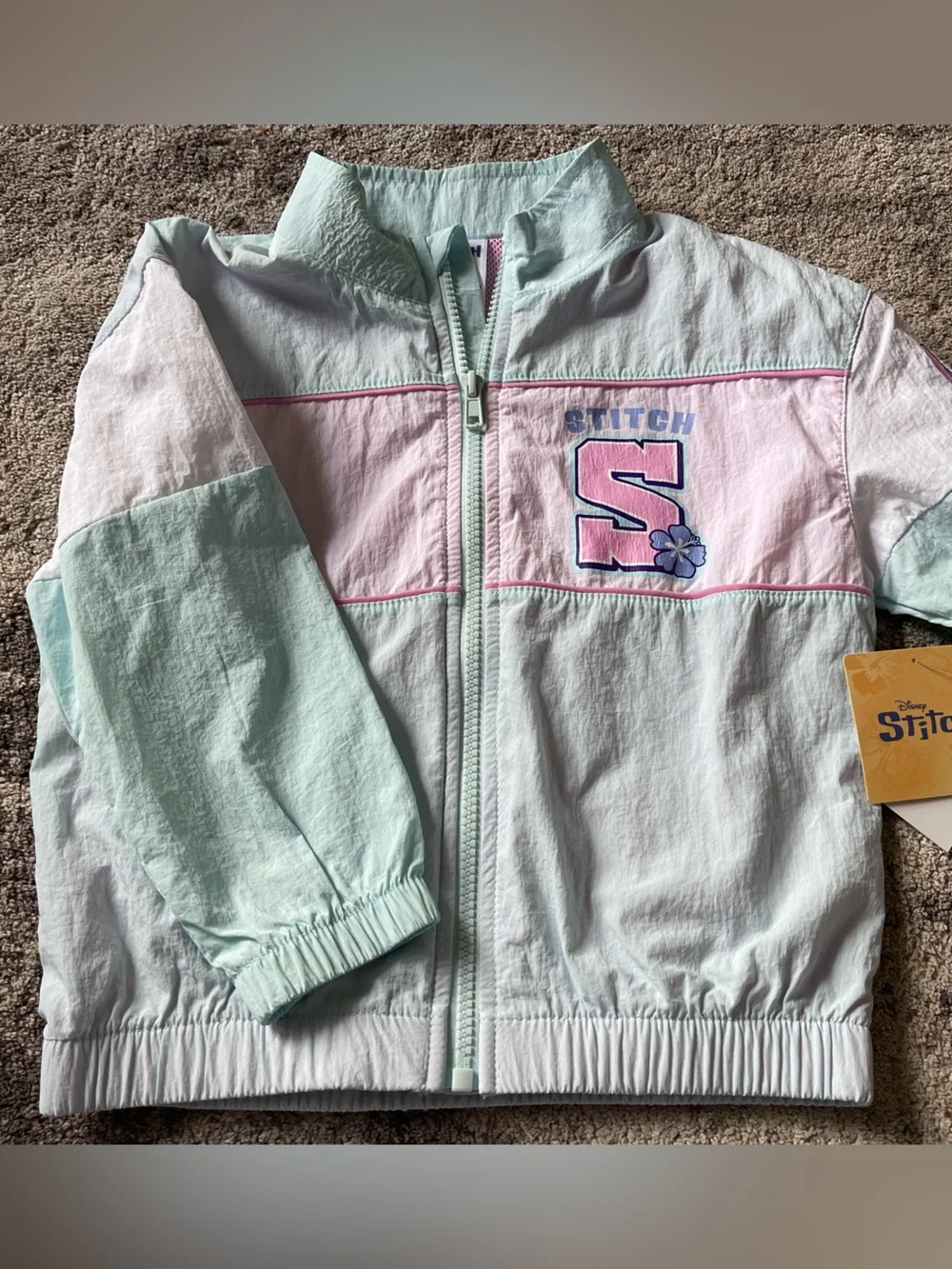 NWT Lilo & Stitch Pastel Windbreaker Jacket